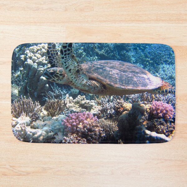 Item preview, Sea Turtles Swimming On Top of Corals Reefs designed and sold by Luxxe87.