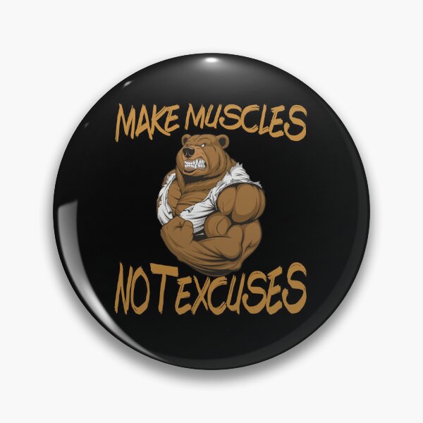 Item preview, Fitness Shirt - Make Muscles Not Excuses designed and sold by strokli.