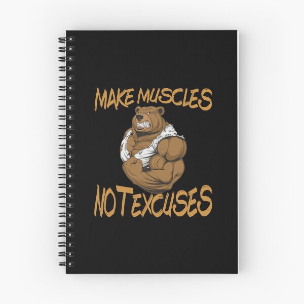 Item preview, Fitness Shirt - Make Muscles Not Excuses designed and sold by strokli.