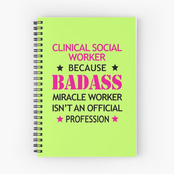 Item preview, Clinical Social Worker Birthday  Badass Miracle Worker  designed and sold by smily-tees.
