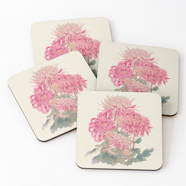 Item preview, Gorgeous Vintage Japanese Hasegawa Chrysanthemum Flowers Illustration, Cream Background designed and sold by TrulyEpoque.