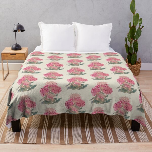 Item preview, Gorgeous Vintage Japanese Hasegawa Chrysanthemum Flowers Illustration, Cream Background designed and sold by TrulyEpoque.
