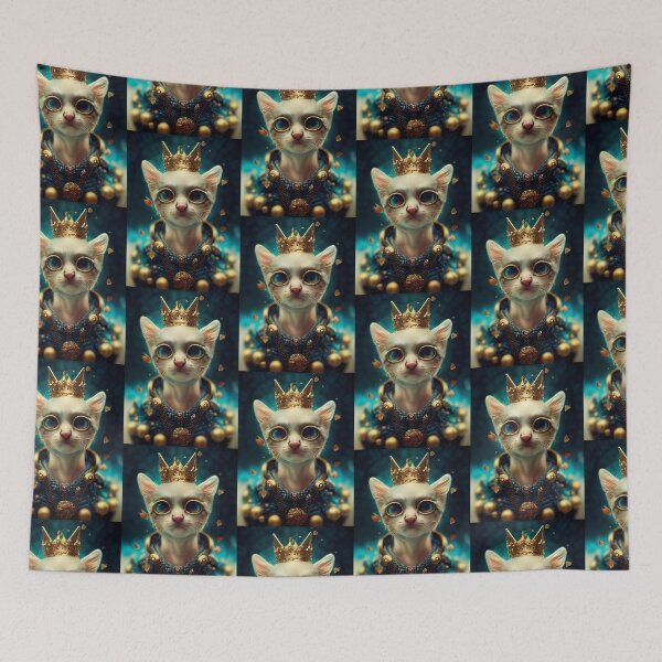 Item preview, Surreal cat king designed and sold by FuturistDesigns.