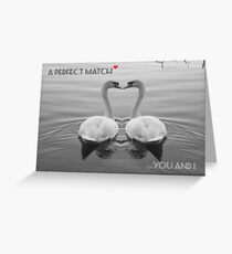 "SOLD" A PERFECT MATCH - YOU AND I Greeting Card