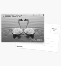 "SOLD" A PERFECT MATCH - YOU AND I Postcards