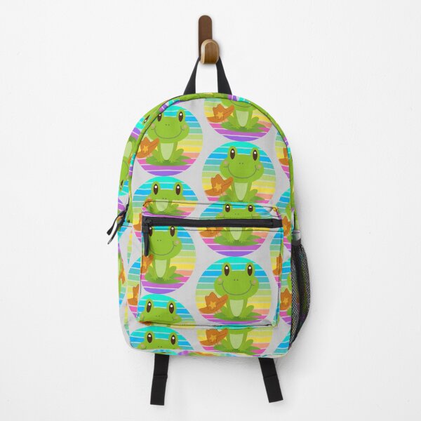 Item preview, Cowboy Frog (Rainbow Stripes) designed and sold by ami.creations.