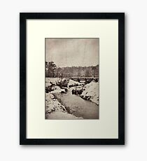 snow scene Framed Print