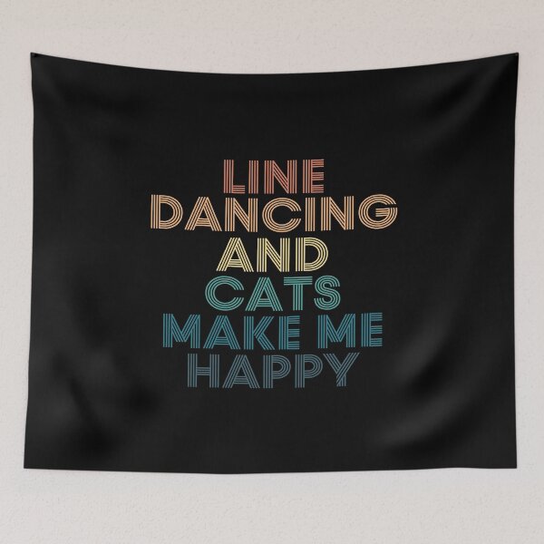 Item preview, Line dancing And Cats Make Me Happy designed and sold by kindxinn.
