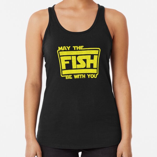 Here Fishy Fishy Tank Top, Funny Fishing Tank Tops, Fishing Lover Shirt, Gift for Fisherman, Fishy Racerback Tank Top, Fishing Lover Gift