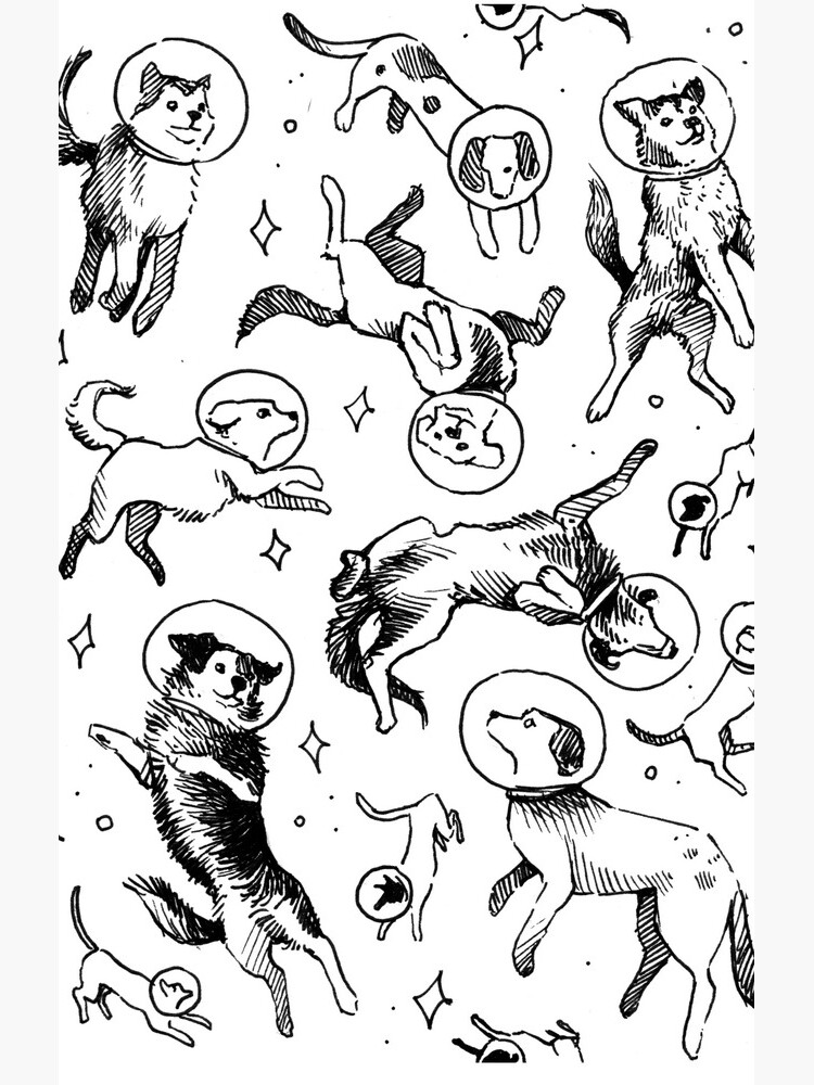 Space dogs by celestecia