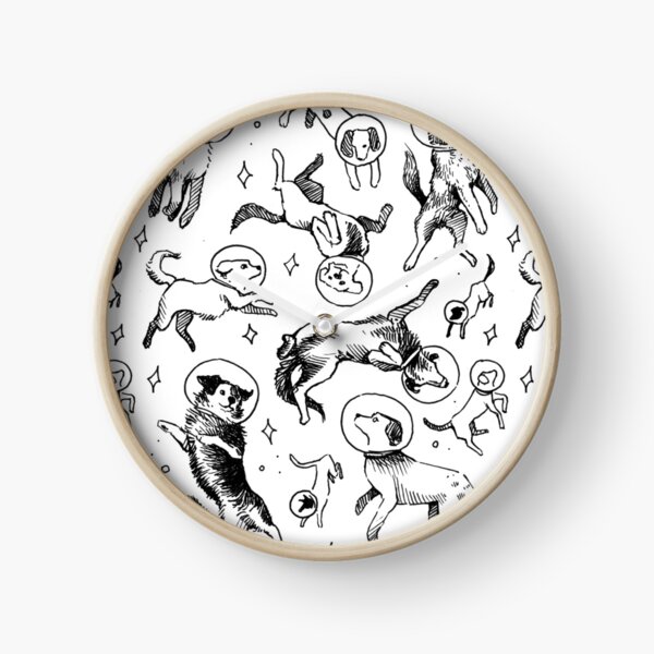 Space dogs Clock