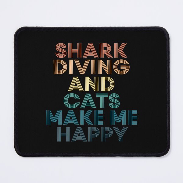 Item preview, Shark diving And Cats Make Me Happy designed and sold by kindxinn.