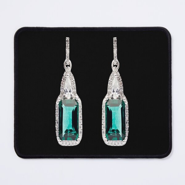 Item preview, Earring Jewellery Emerald Gemstone Silver, earring designed and sold by JESSGOINES.