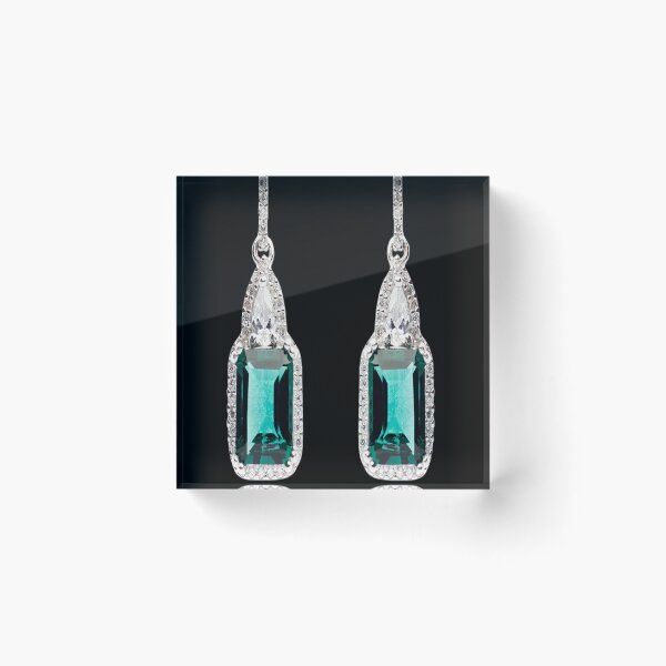 Item preview, Earring Jewellery Emerald Gemstone Silver, earring designed and sold by JESSGOINES.