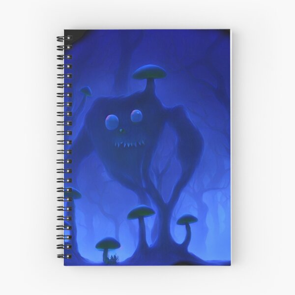 Item preview, Tree-monster in a mushroom forest XI blue designed and sold by BrachiaST.