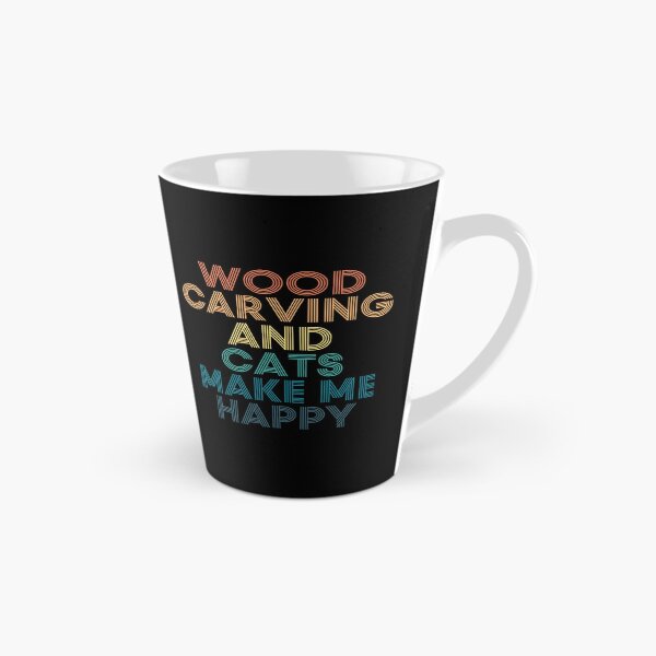 Item preview, Wood carving And Cats Make Me Happy designed and sold by kindxinn.