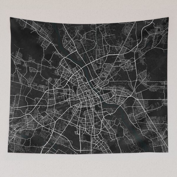 Item preview, Warsaw City Map of Poland - Dark designed and sold by deMAP.