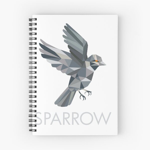 Item preview, Sparrow Text Low Polygon designed and sold by patrimonio.