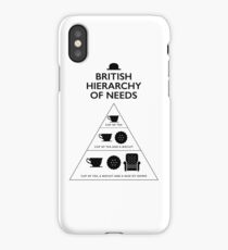 British Hierarchy of needs - White iPhone Case