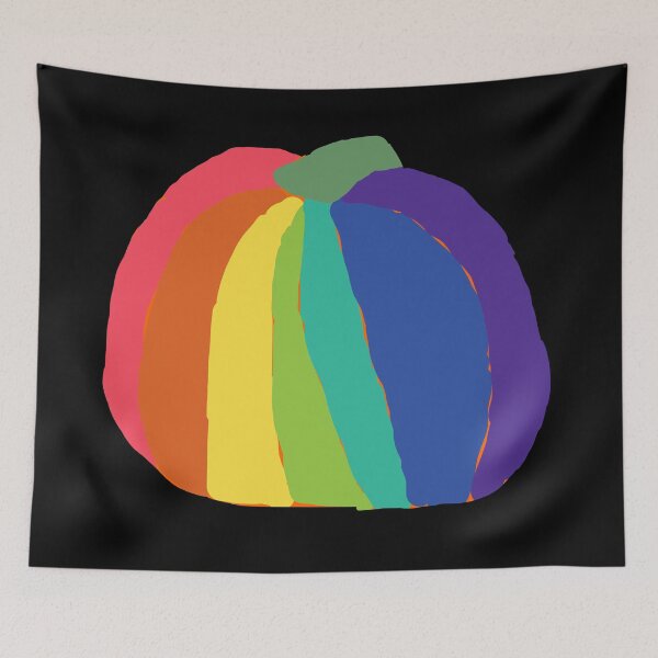 Item preview, Big Abstract Rainbow Pumpkin designed and sold by ellenhenry.