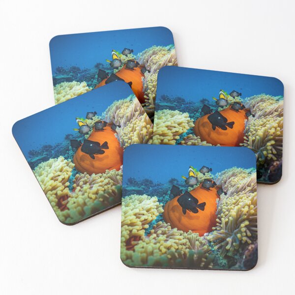 Item preview, Group of Dascyllus on Yellow Corals designed and sold by Luxxe87.