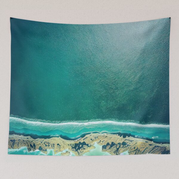 Item preview, aerial view ocean wave and beach photography. nature landscape 5 designed and sold by ShopThousand.