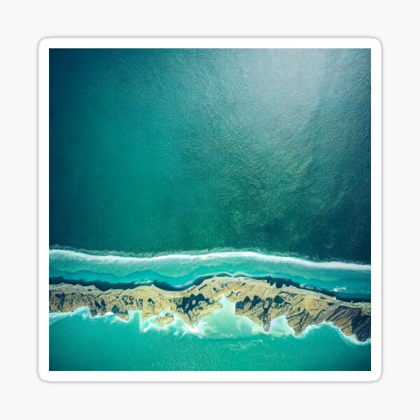Item preview, aerial view ocean wave and beach photography. nature landscape 5 designed and sold by ShopThousand.