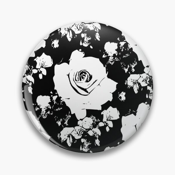 Item preview, Black and White grunge roses pattern designed and sold by patterncrow.
