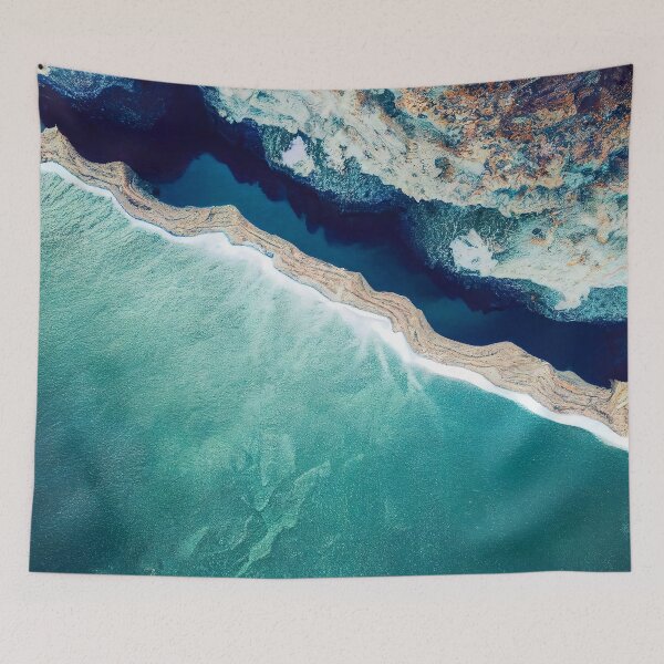 Item preview, aerial view ocean wave and beach photography. nature landscape 6 designed and sold by ShopThousand.