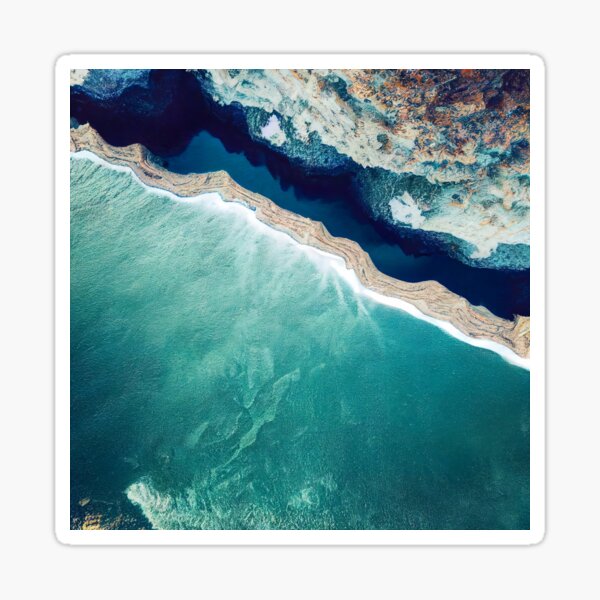 Item preview, aerial view ocean wave and beach photography. nature landscape 6 designed and sold by ShopThousand.