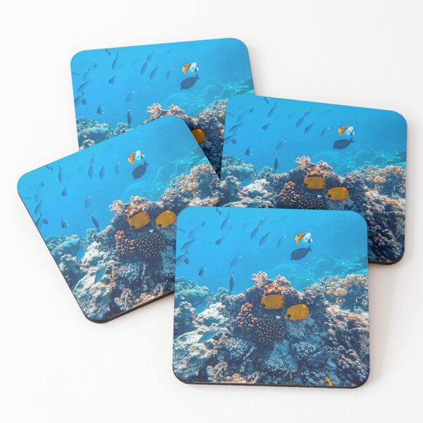 Item preview, Bluecheek Butterfly Fish Hiding in Coral Reefs designed and sold by Luxxe87.