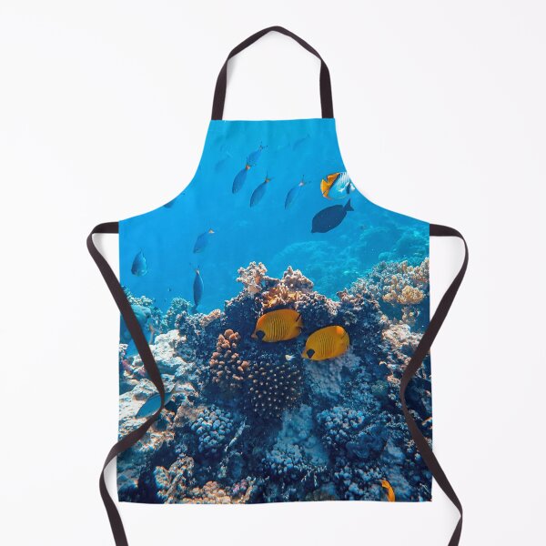 Item preview, Bluecheek Butterfly Fish Hiding in Coral Reefs designed and sold by Luxxe87.