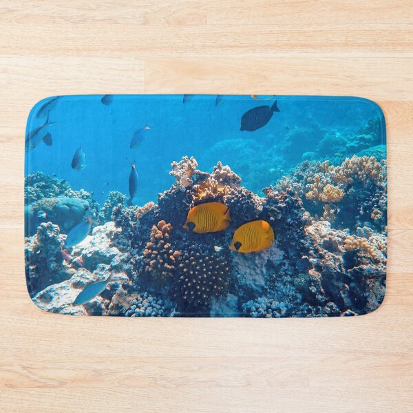 Item preview, Bluecheek Butterfly Fish Hiding in Coral Reefs designed and sold by Luxxe87.