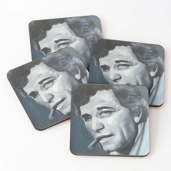 Item preview, Portrait of Columbo Peter Falk- original painting designed and sold by JulieChostne.