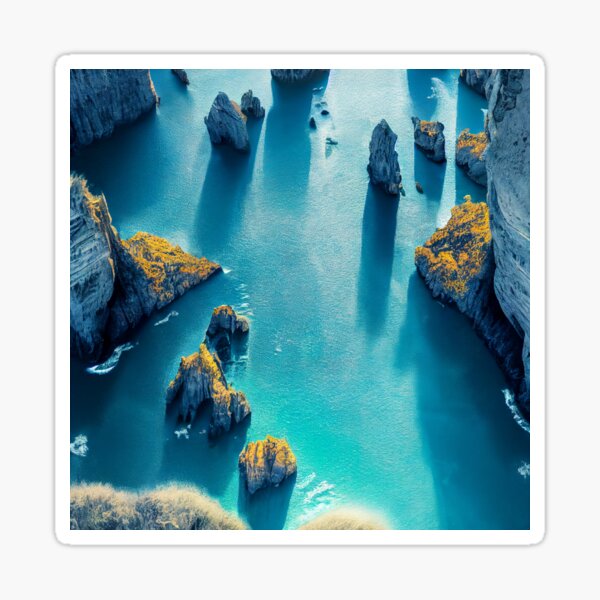 Item preview, aerial view ocean wave and beach photography. nature landscape 10 designed and sold by ShopThousand.