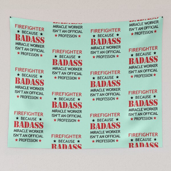 Item preview, Firefighter  Job Cool Birthday Surprise Gift - Badass Miracle Worker - Funny Present designed and sold by smily-tees.