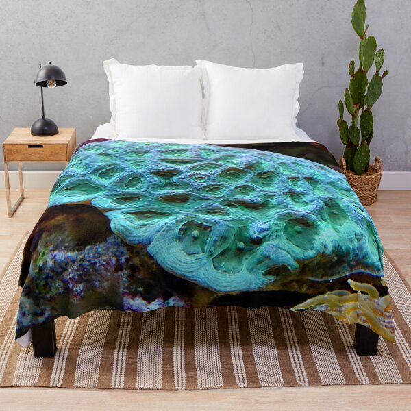 Item preview, Vivid Neon Green Sea Anemone on Coral Reefs designed and sold by Luxxe87.