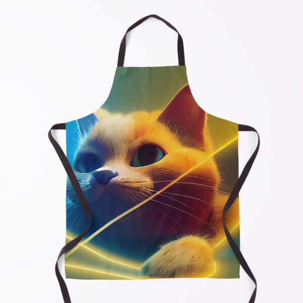 Item preview, Futuristic Neon Lines Colorful Cat designed and sold by Pet Shelter.