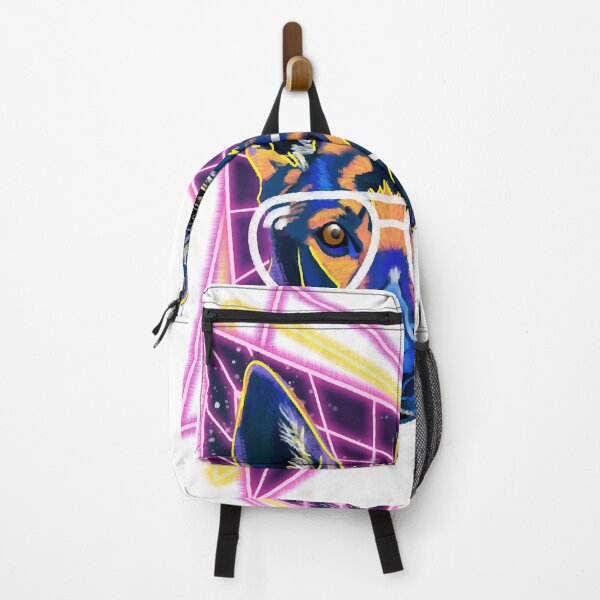 Item preview, Puppy Dog in Synthwave Triangles designed and sold by JESSGOINES.