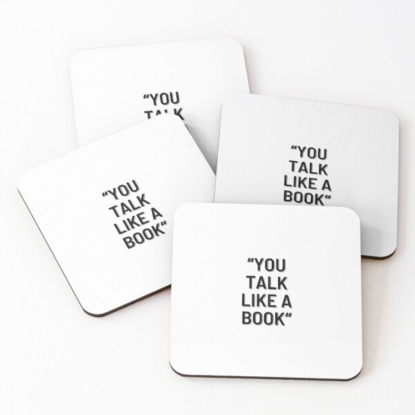 Item preview, You talk like a book, cute quote designed and sold by IKnowYouLoveMe.