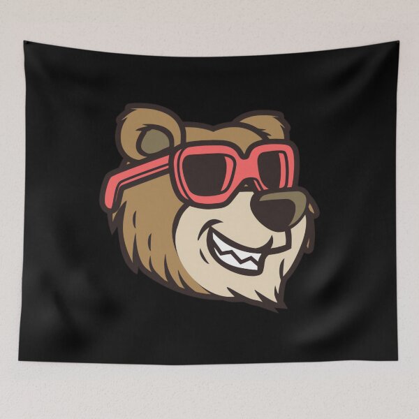 Item preview, Bear head bear with sunglasses designed and sold by engdaeflinn.