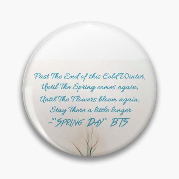 Item preview, BTS Spring Day Lyrics Digital Vector designed and sold by myusic.