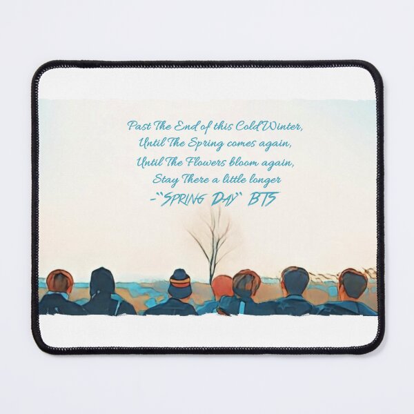 Item preview, BTS Spring Day Lyrics Digital Vector designed and sold by myusic.