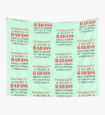 Pharmacist Surprise Birthday Badass Miracle Worker Wall Tapestry