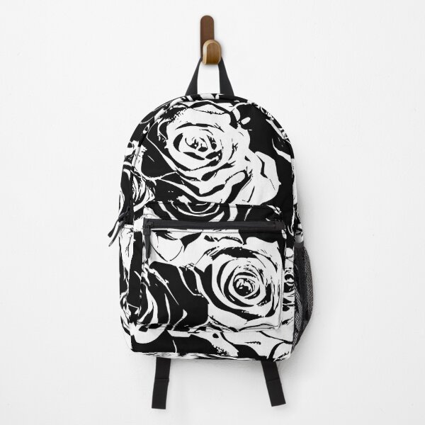 Item preview, Black and White grunge roses pattern, vintage style designed and sold by patterncrow.
