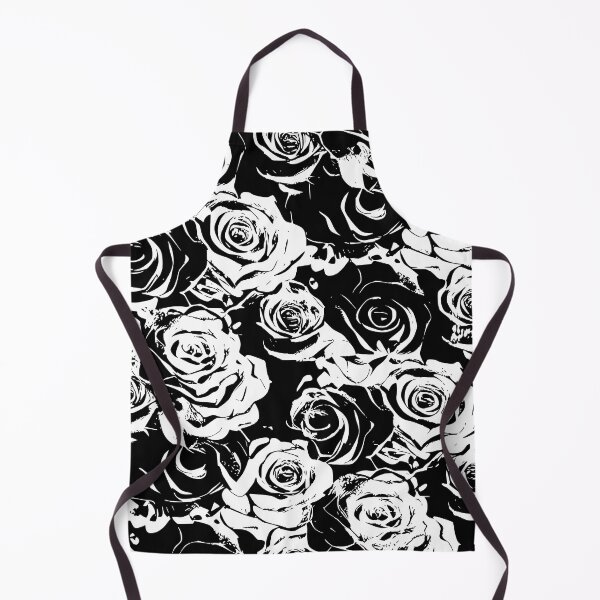 Item preview, Black and White grunge roses pattern, vintage style designed and sold by patterncrow.