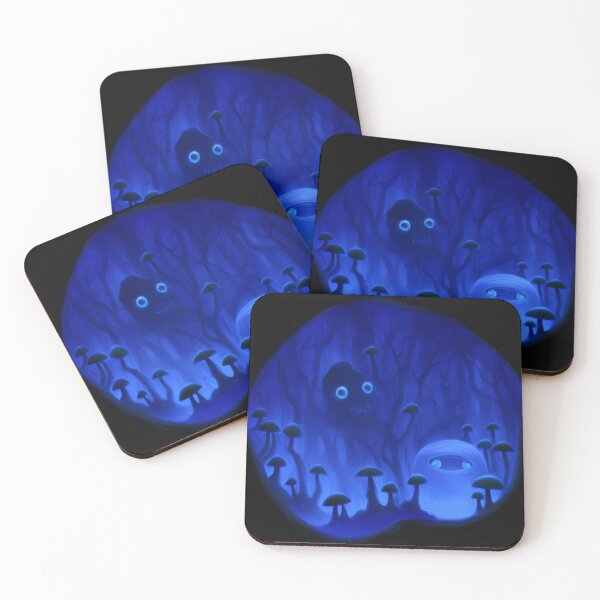 Item preview, Tree-monster in a mushroom forest XII blue designed and sold by BrachiaST.