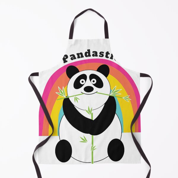 Item preview, I am Feeling Pandastic with Rainbow Cute Hungry Panda for Modern Panda Art designed and sold by blackpanpan.