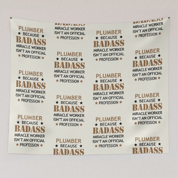 Item preview, Plumber  Surprise Birthday Badass Miracle Worker  designed and sold by smily-tees.