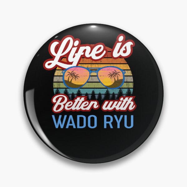 Item preview, Life is Better with Wado Ryu. Vintage Sunset Karate Instructor Design - Japanese Martial Art Design For A Karate Lover designed and sold by TheKarateStore.